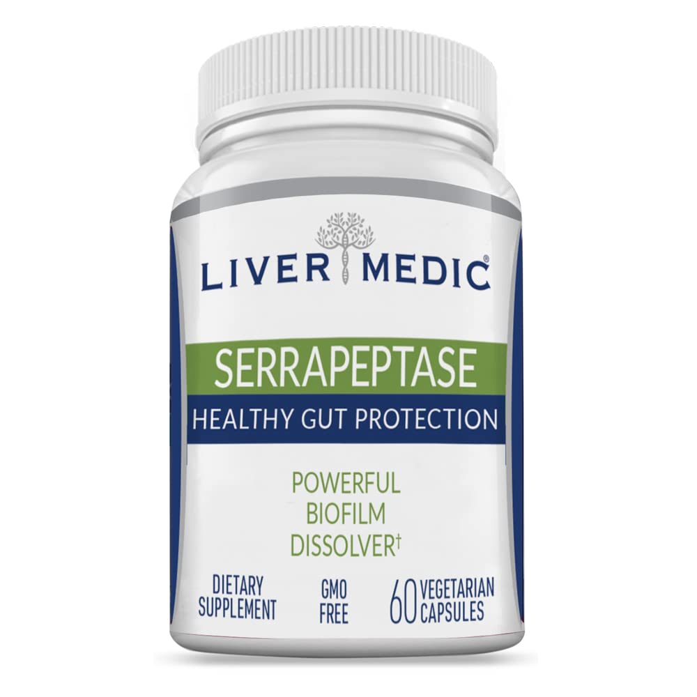 Serrapeptase Pure Digestive Enzymes bottle with label
