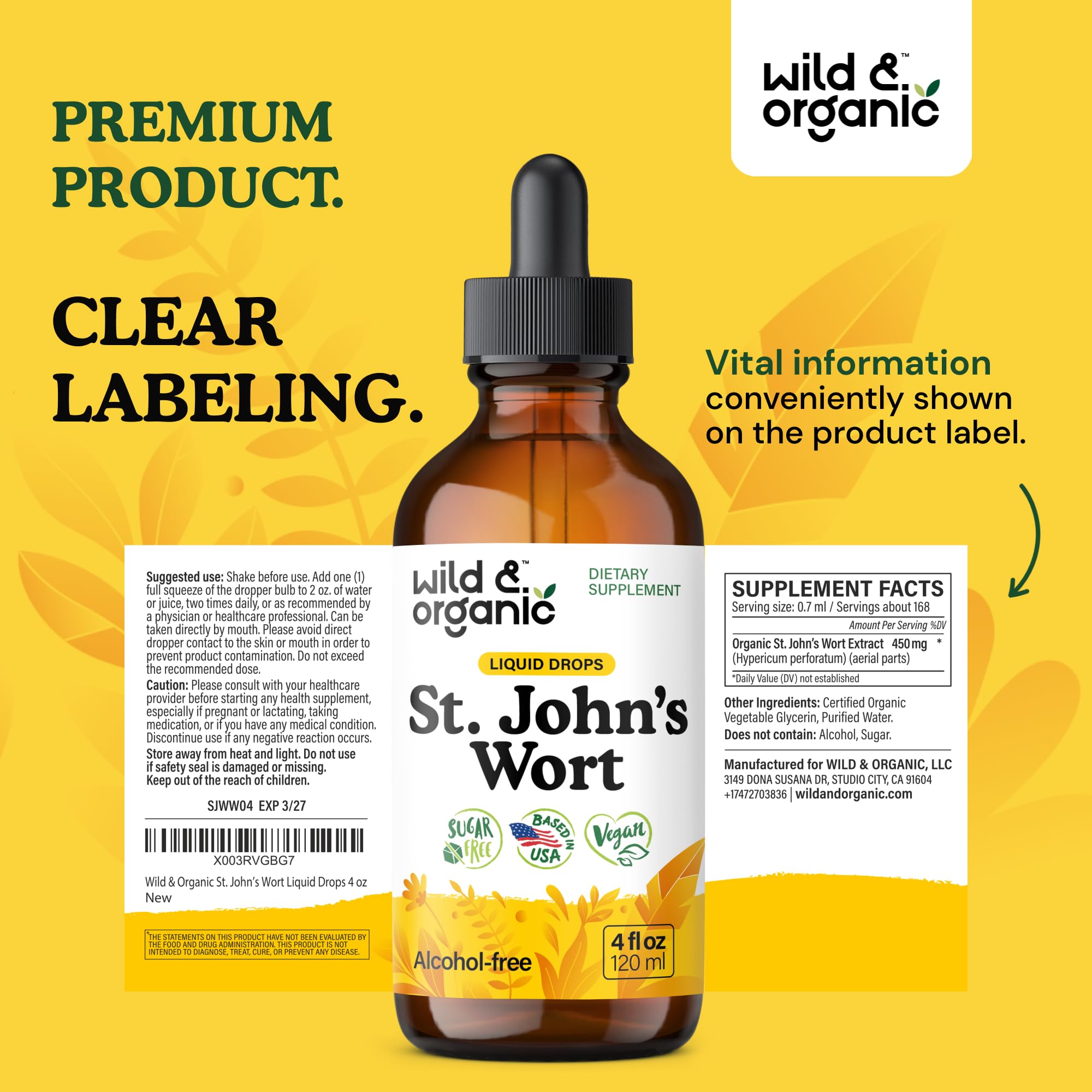 Serving size dosage illustration for tincture
