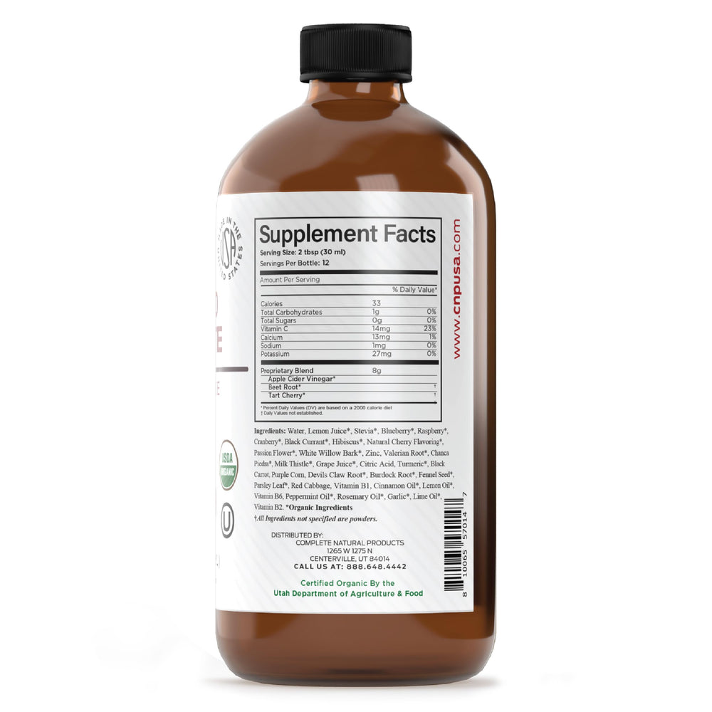 Serving size measurement for the liquid supplement