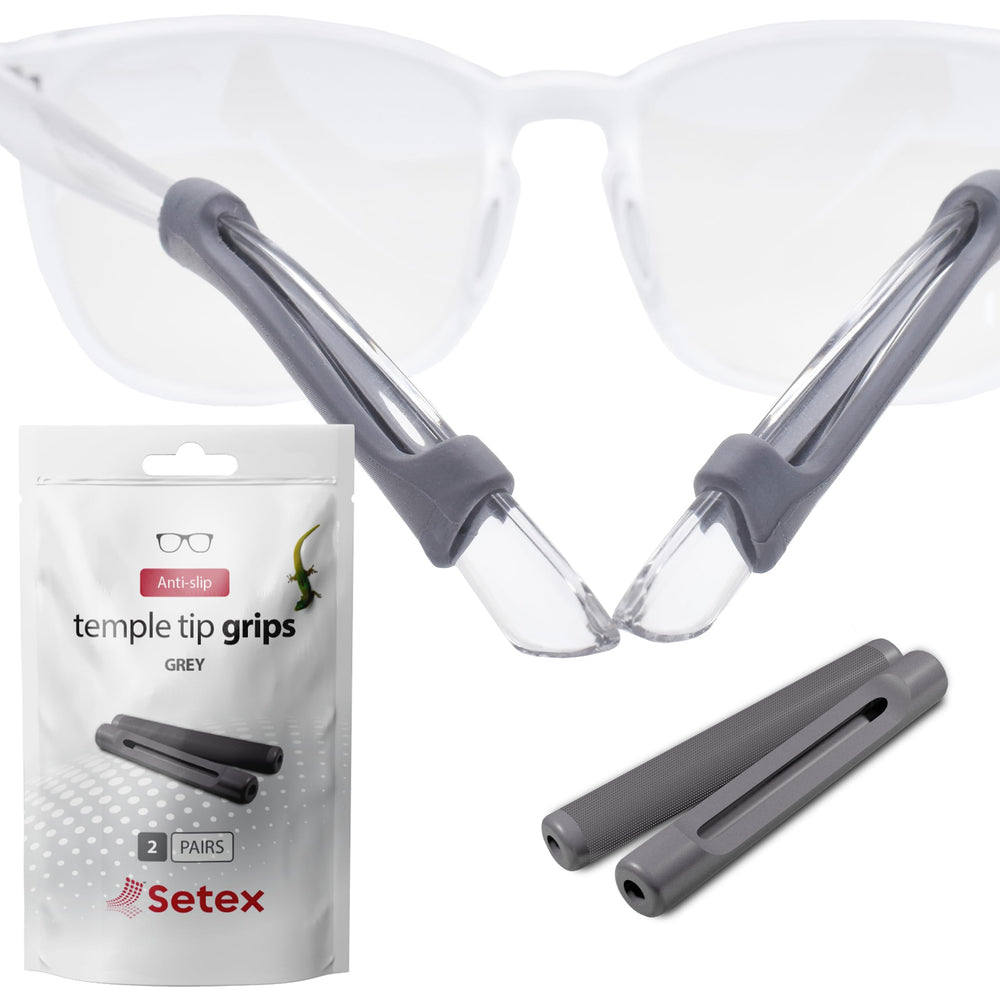 Setex Gecko Grip temple tip grip on eyeglasses, gray