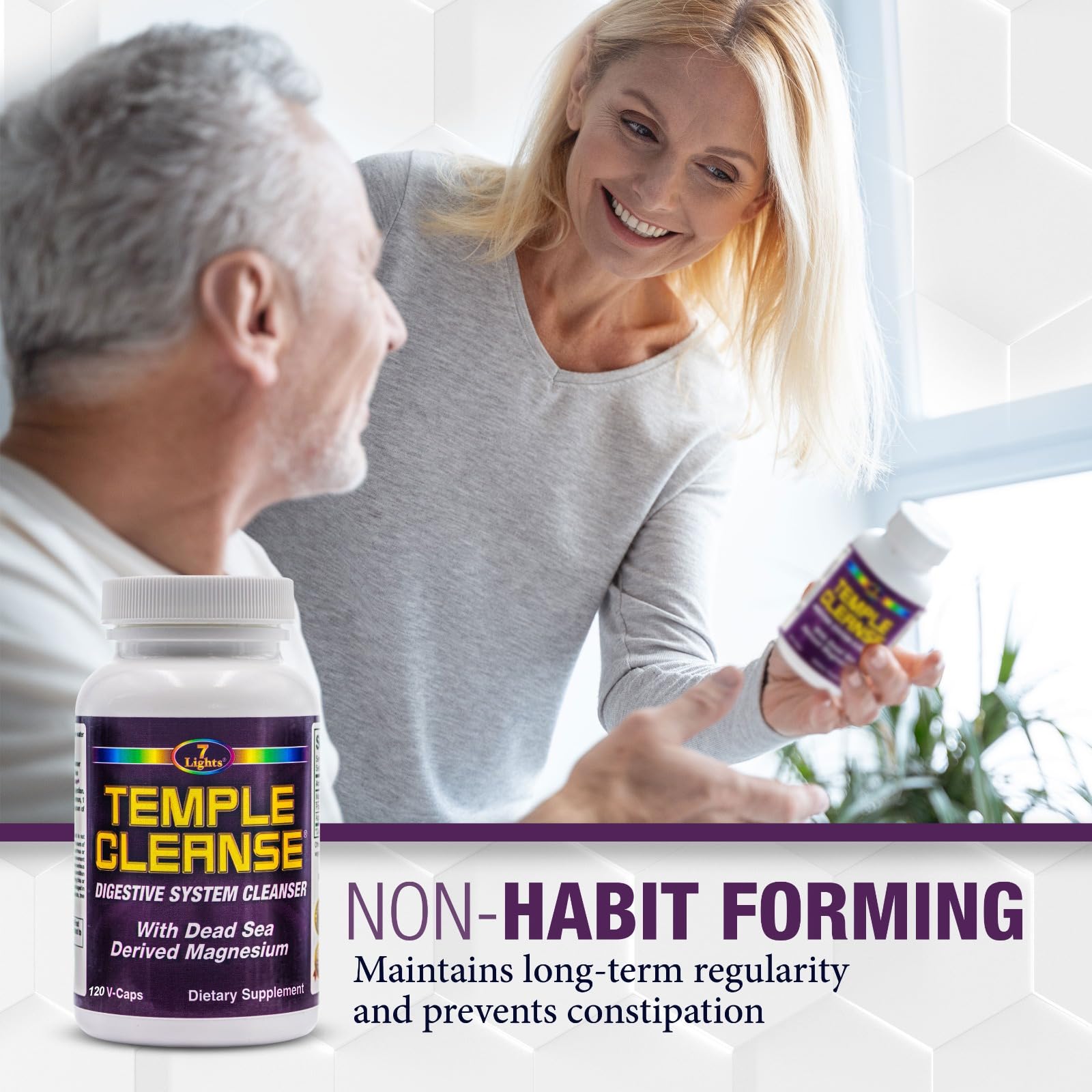 7 Lights Temple Cleanse oxygen themed capsule image suggesting post-meal comfort.