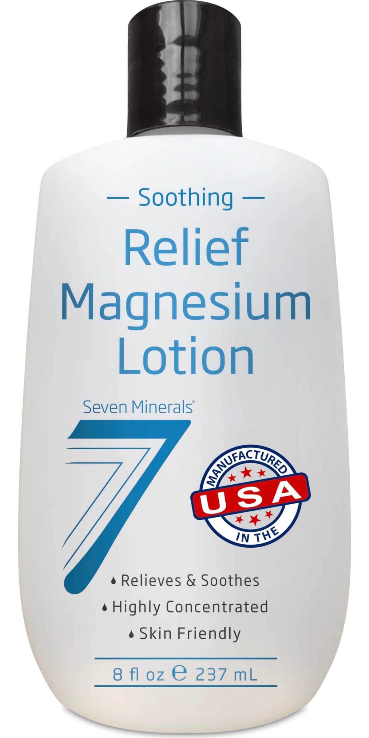 Seven Minerals Magnesium Lotion bottle and packaging