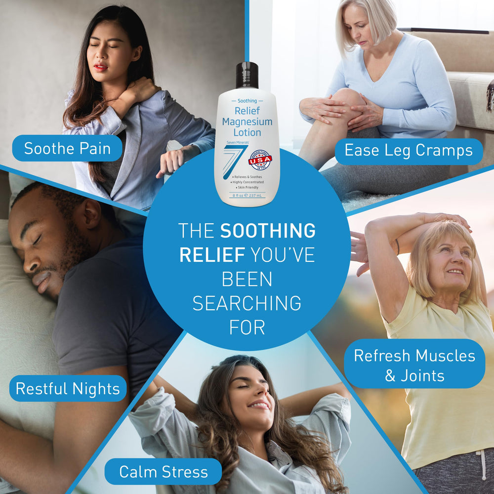 Close-up of magnesium lotion being applied to skin