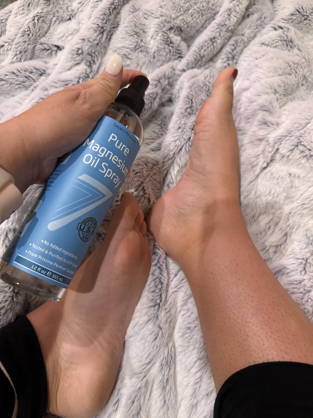 Packshot of Seven Minerals Pure Magnesium Oil Spray 12oz