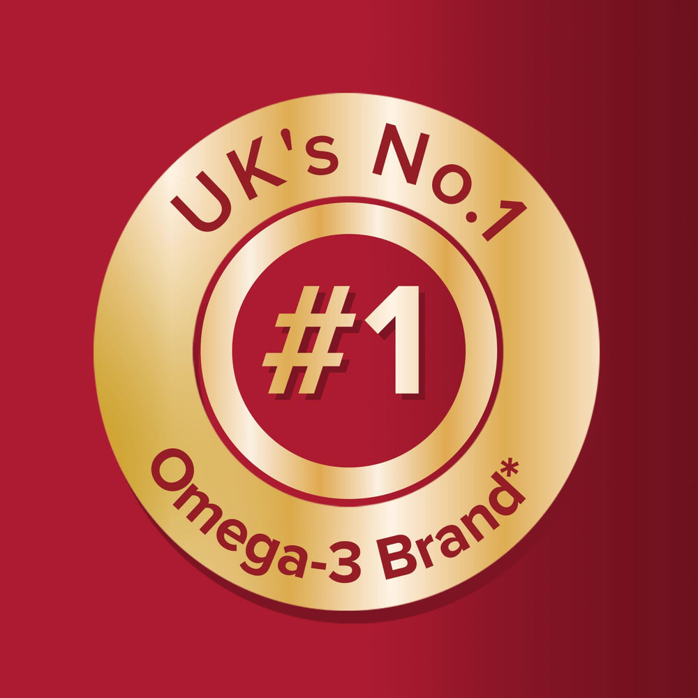 Graphic showing multivitamin and Omega-3 blend of Seven Seas Perfect7 Woman