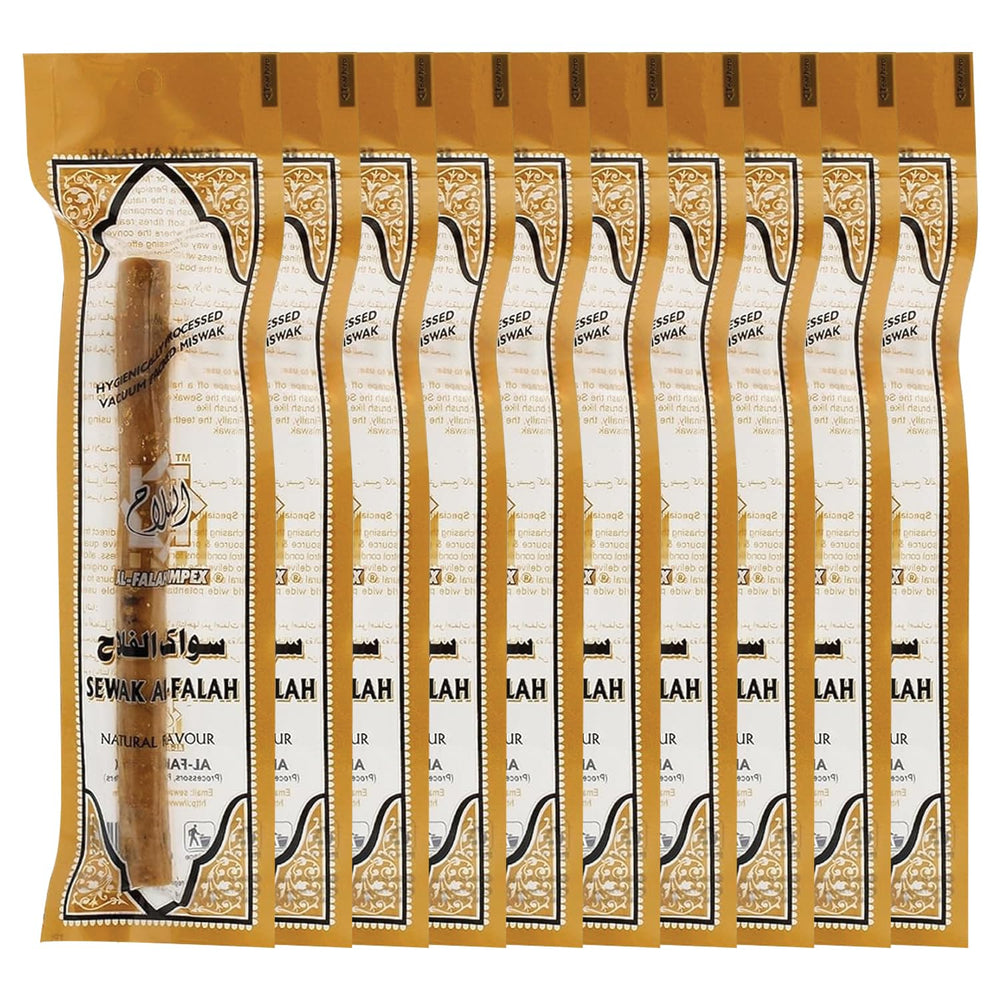 Sewak Al-Falah Miswak 10-Pack packaging front