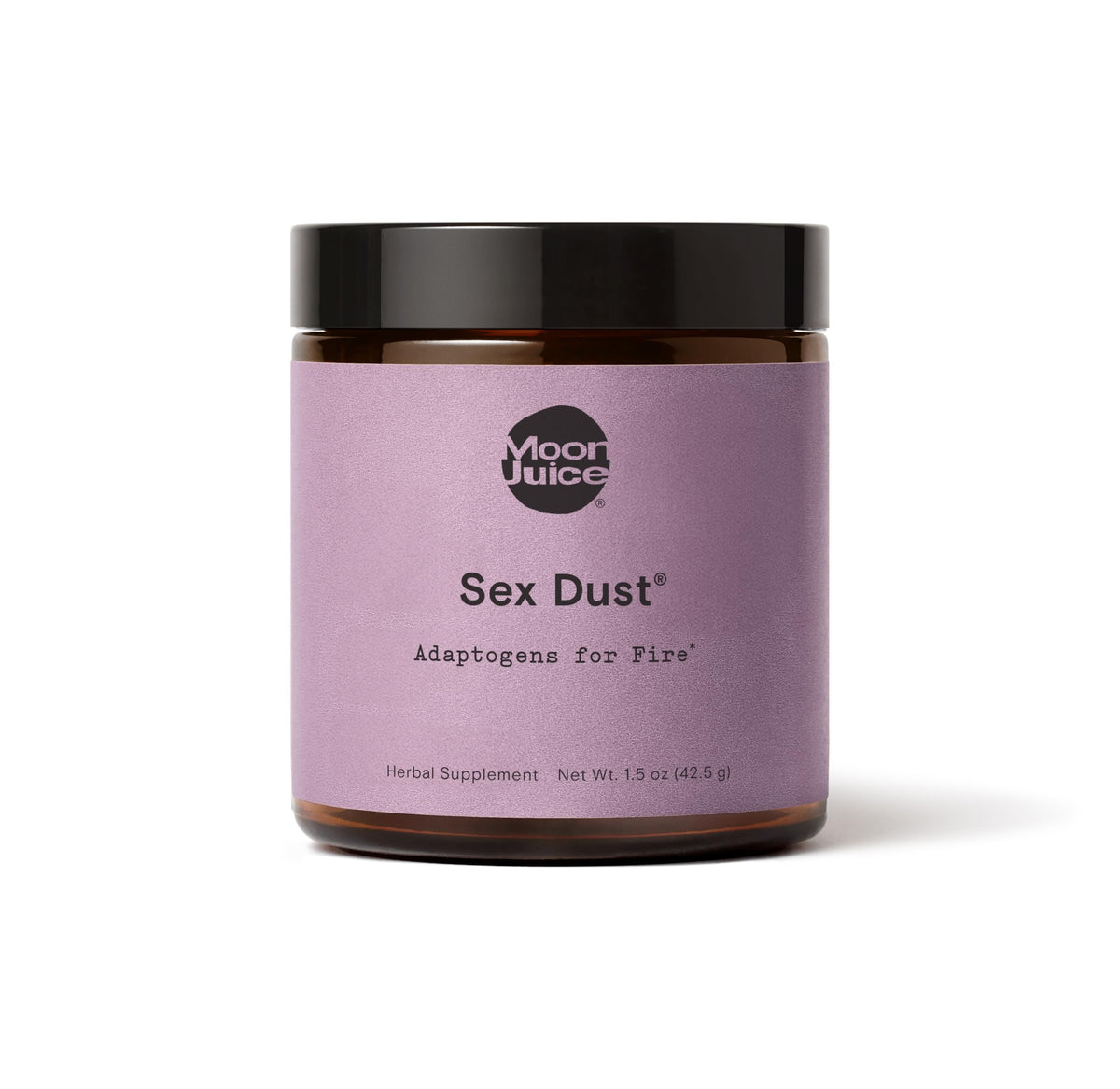 Hero shot of Sex Dust Moon Juice adaptogen powder