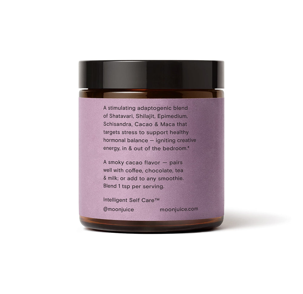 Cacao and Maca flavor indicating energy and mood support