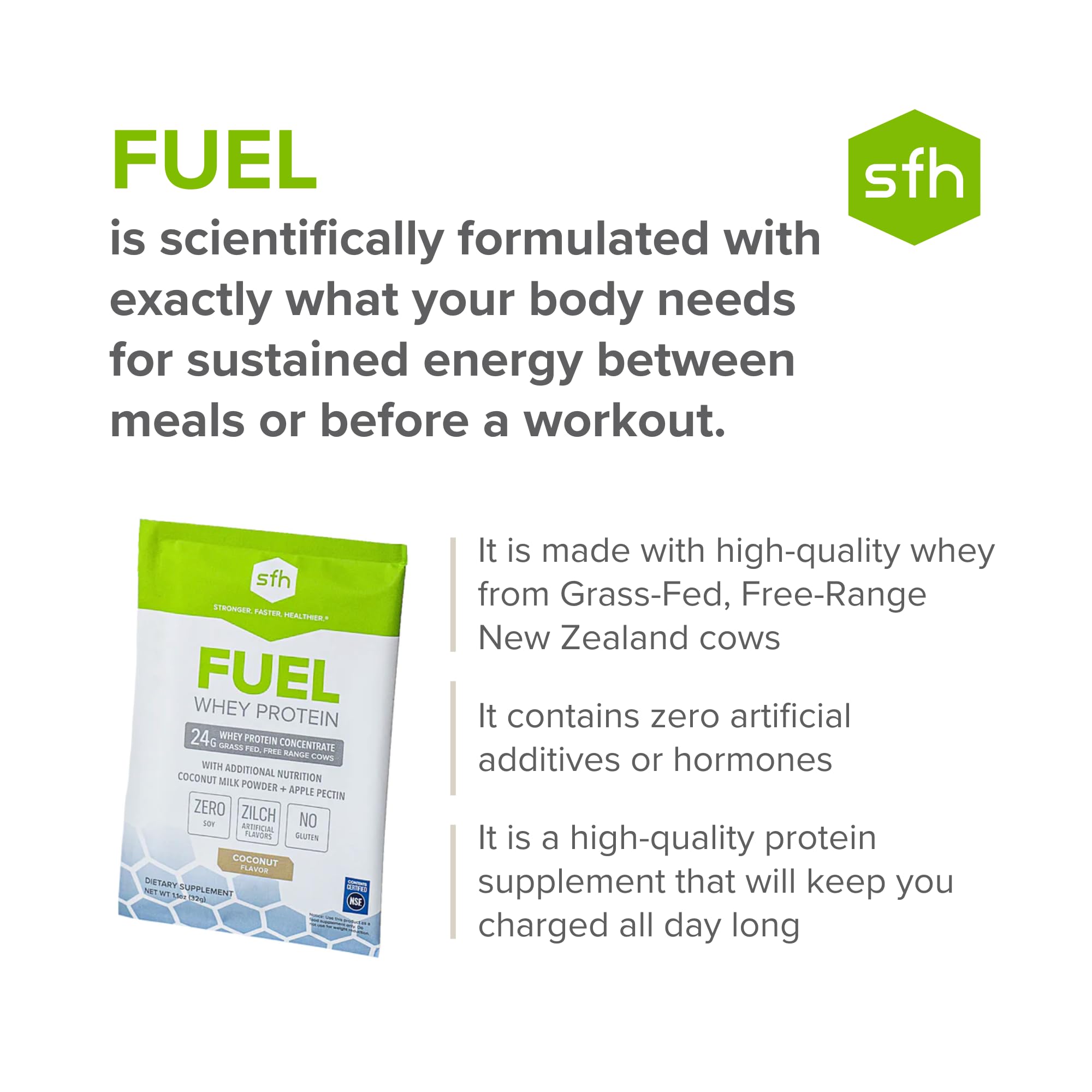 SFH Fuel on-the-go shaker cup prepared for a quick energy boost.
