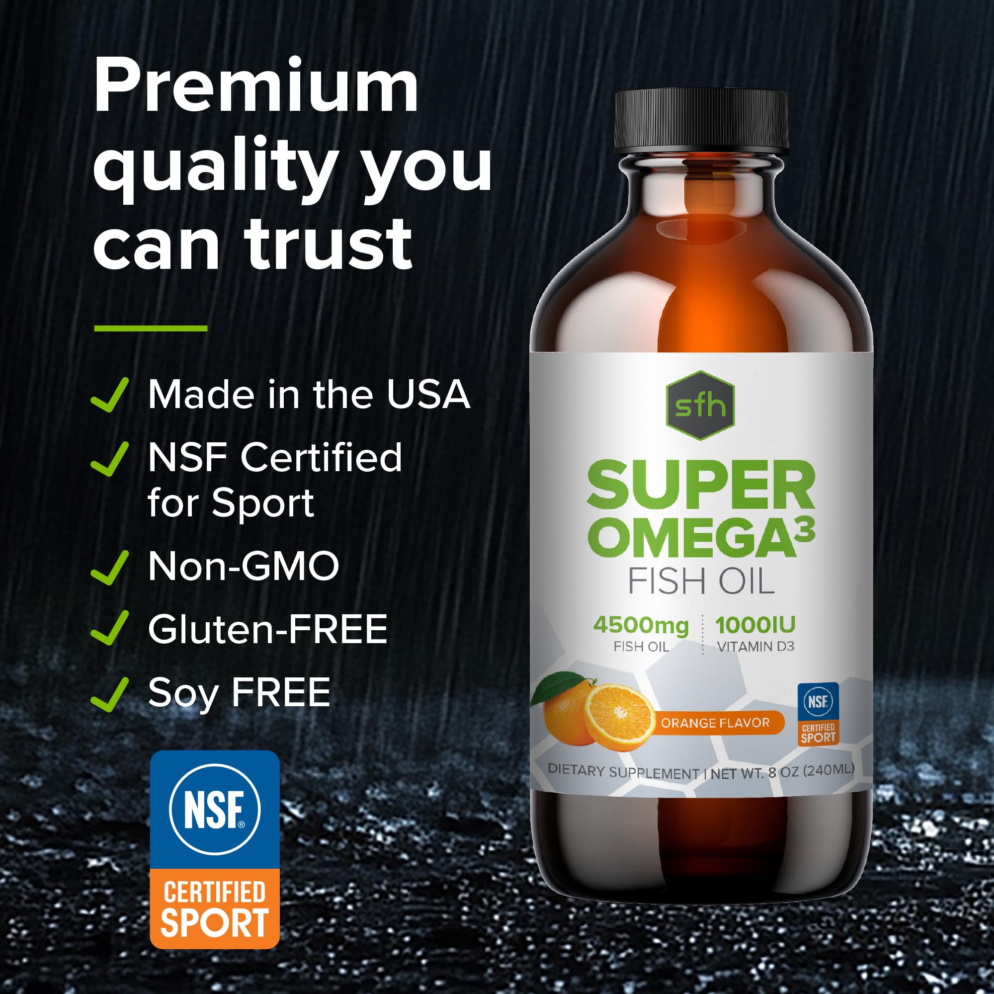 8oz bottle on a kitchen counter