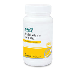 Front-facing bottle of SFI Health Klaire Labs Multi-Vitamin Complex 60 capsules