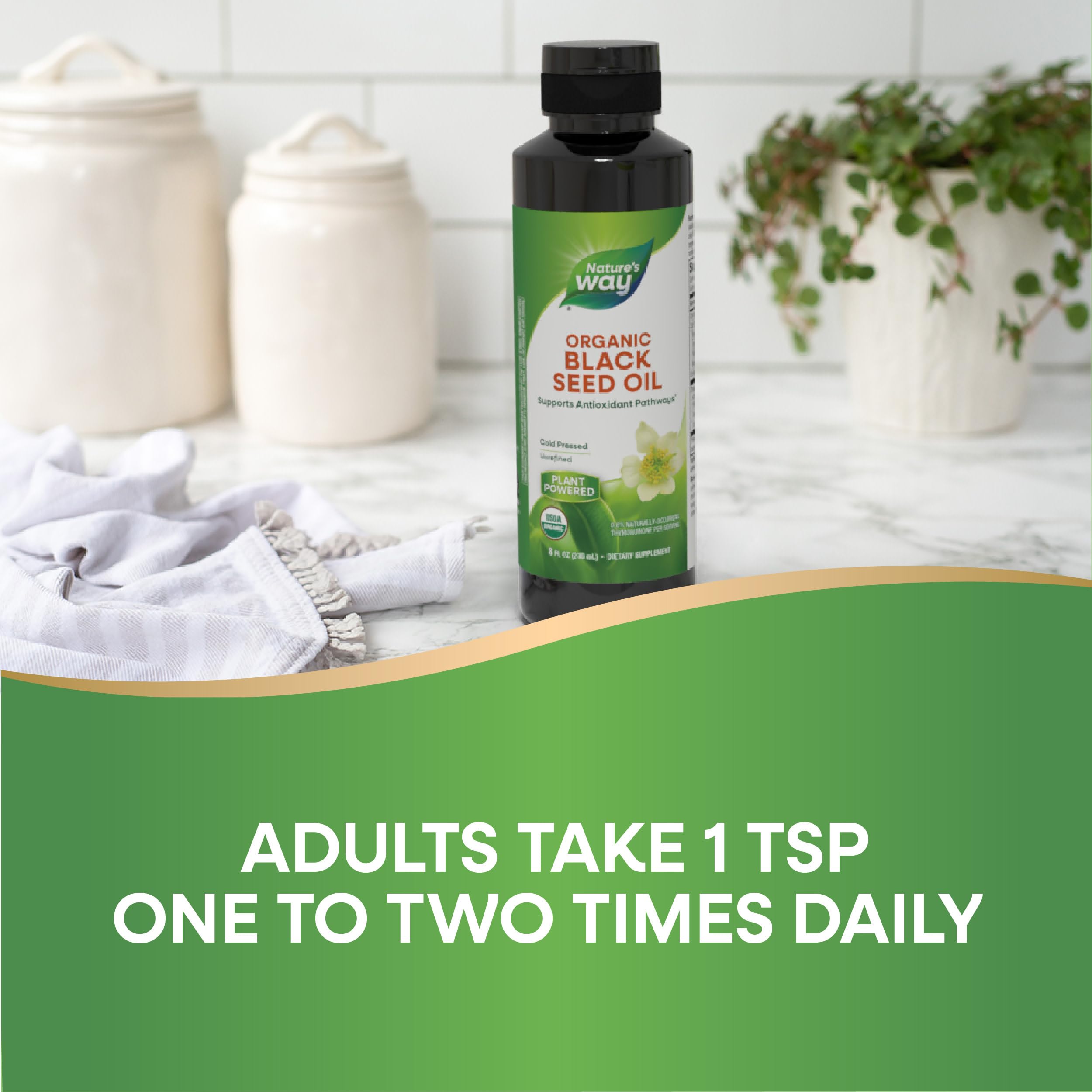 Shake well before use instruction with teaspoon