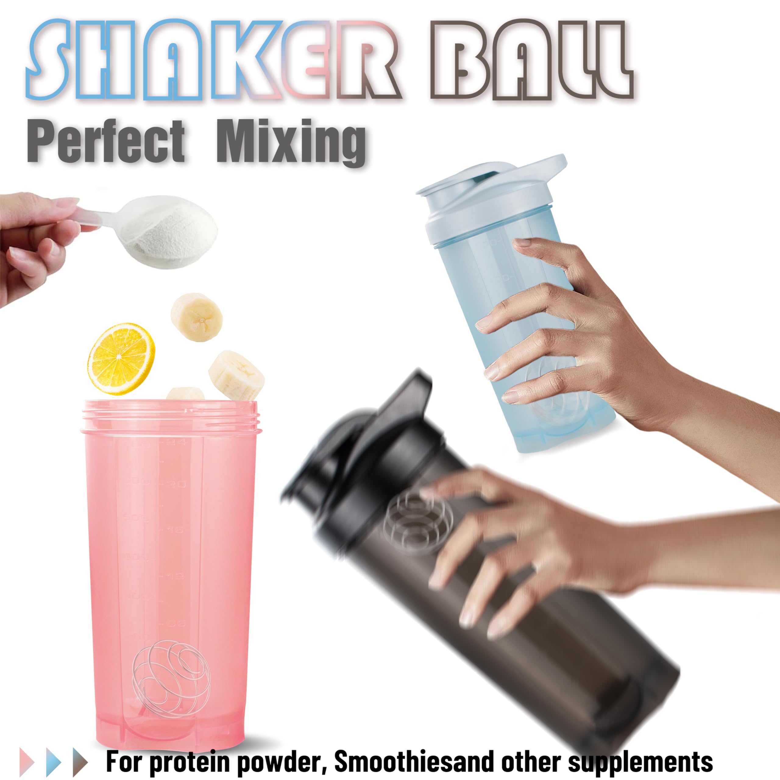 Durable BPA-free ShakerZoo shaker bottles in multicolor set
