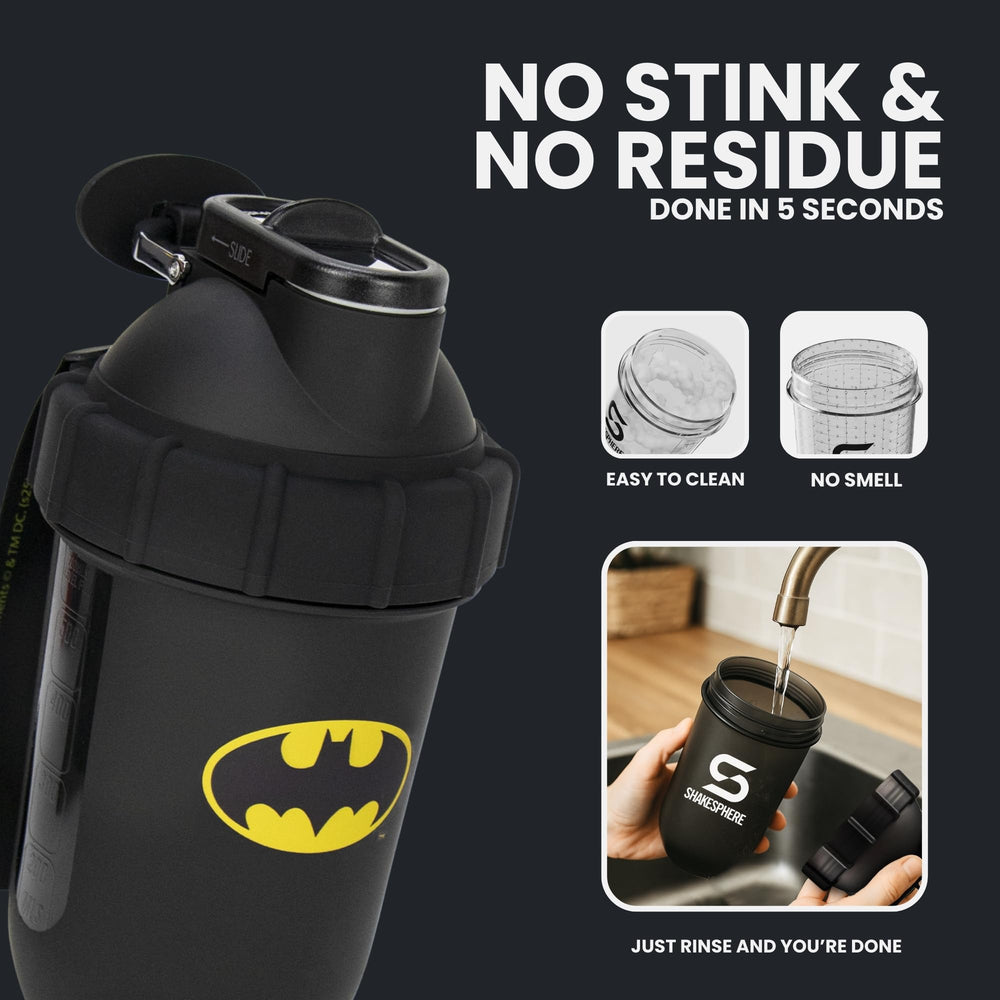 SHAKESPHERE Batman Edition detachable cape for display and flair.