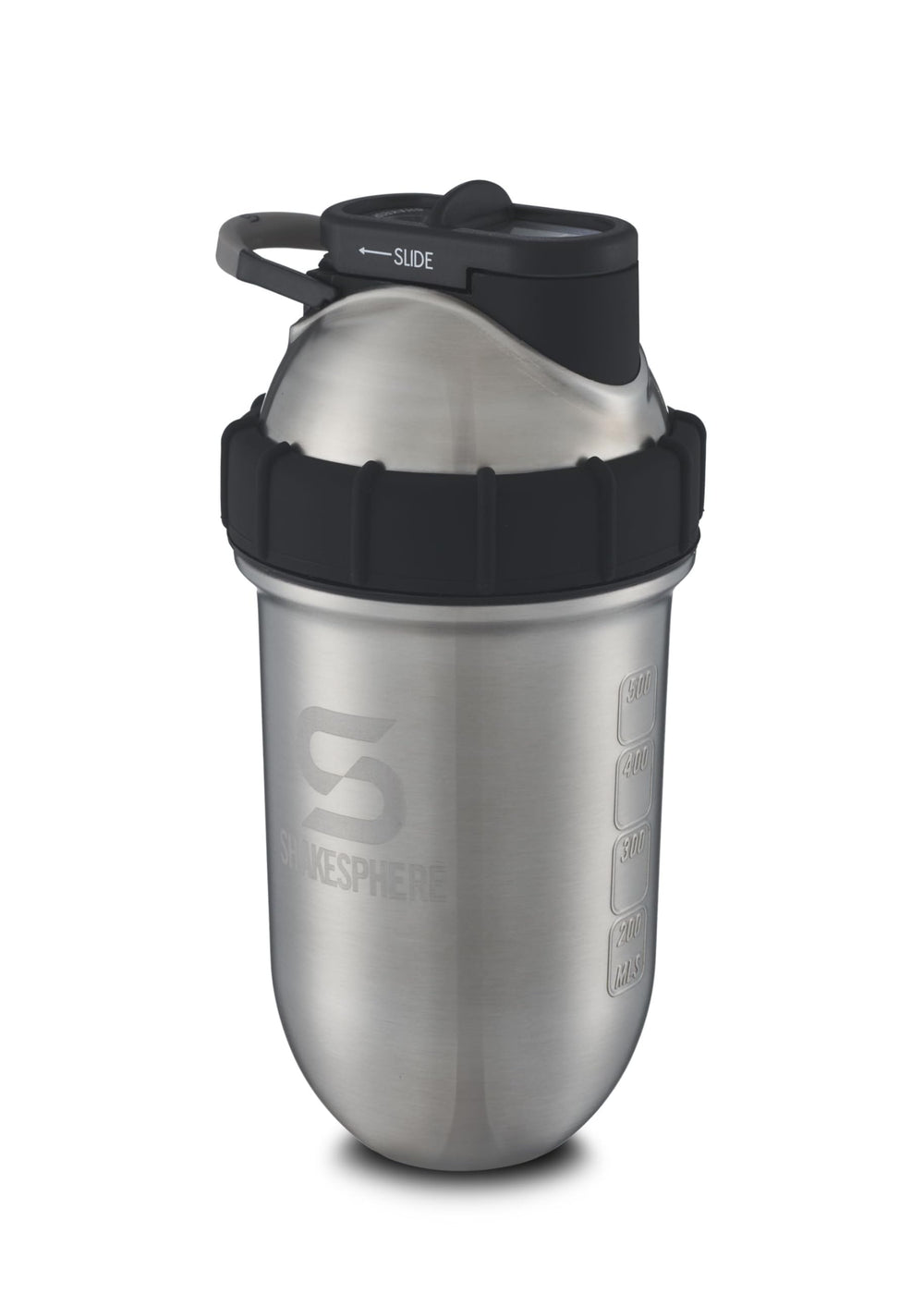 Leak-proof shaker bottle with secure screw-on lid