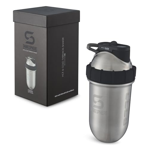 SHAKESPHERE stainless steel shaker 24oz easy-clean design after shakes