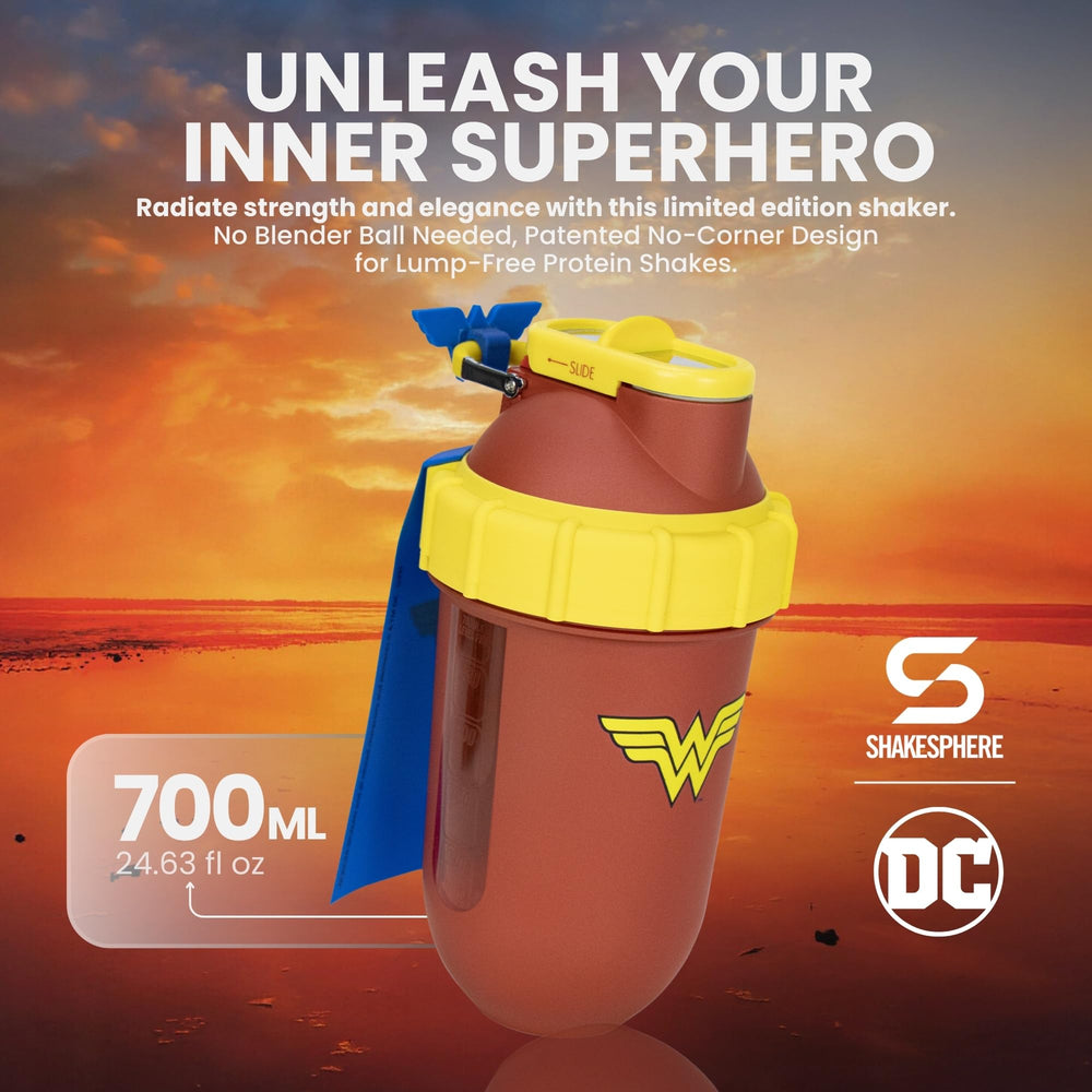SHAKESPHERE Wonder Woman edition collector box shown for display and gifting appeal