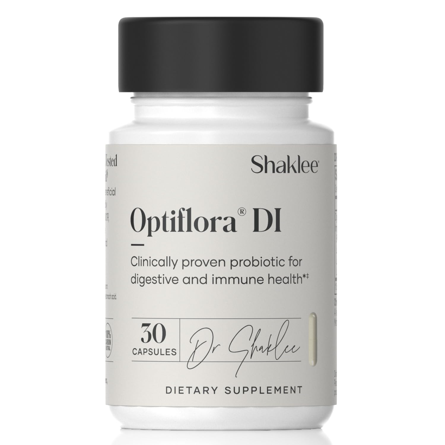 Shaklee Optiflora DI Probiotic bottle and packaging