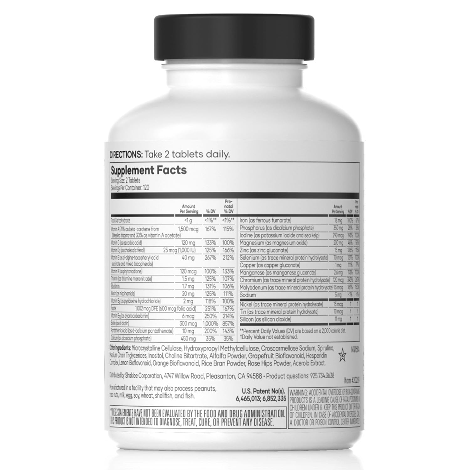 Shaklee Vita-Lea Women bottle side view