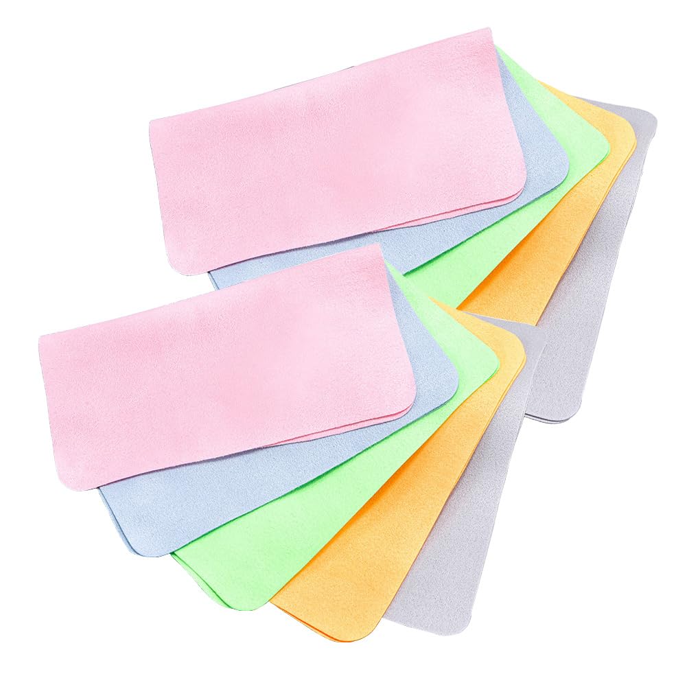 Thickened 230GSM shammy eyeglass cleaning cloth close-up
