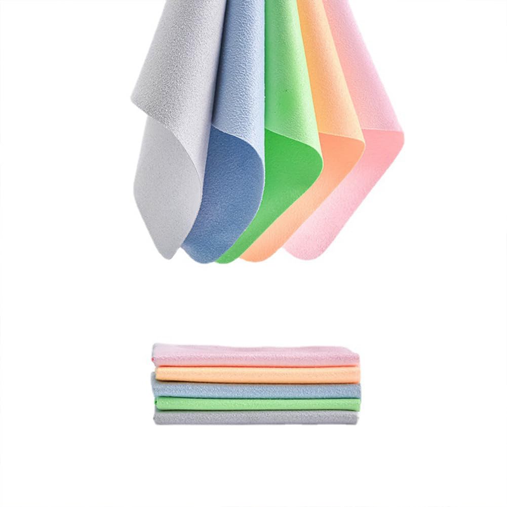 Gentle lens cleaning cloth prevents scratches