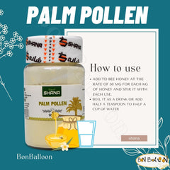 Shana Palm Pollen Powdered Date powder in a smoothie