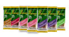 SHANTI BALANCE blueberry matcha bar with prebiotics for gentle digestion.