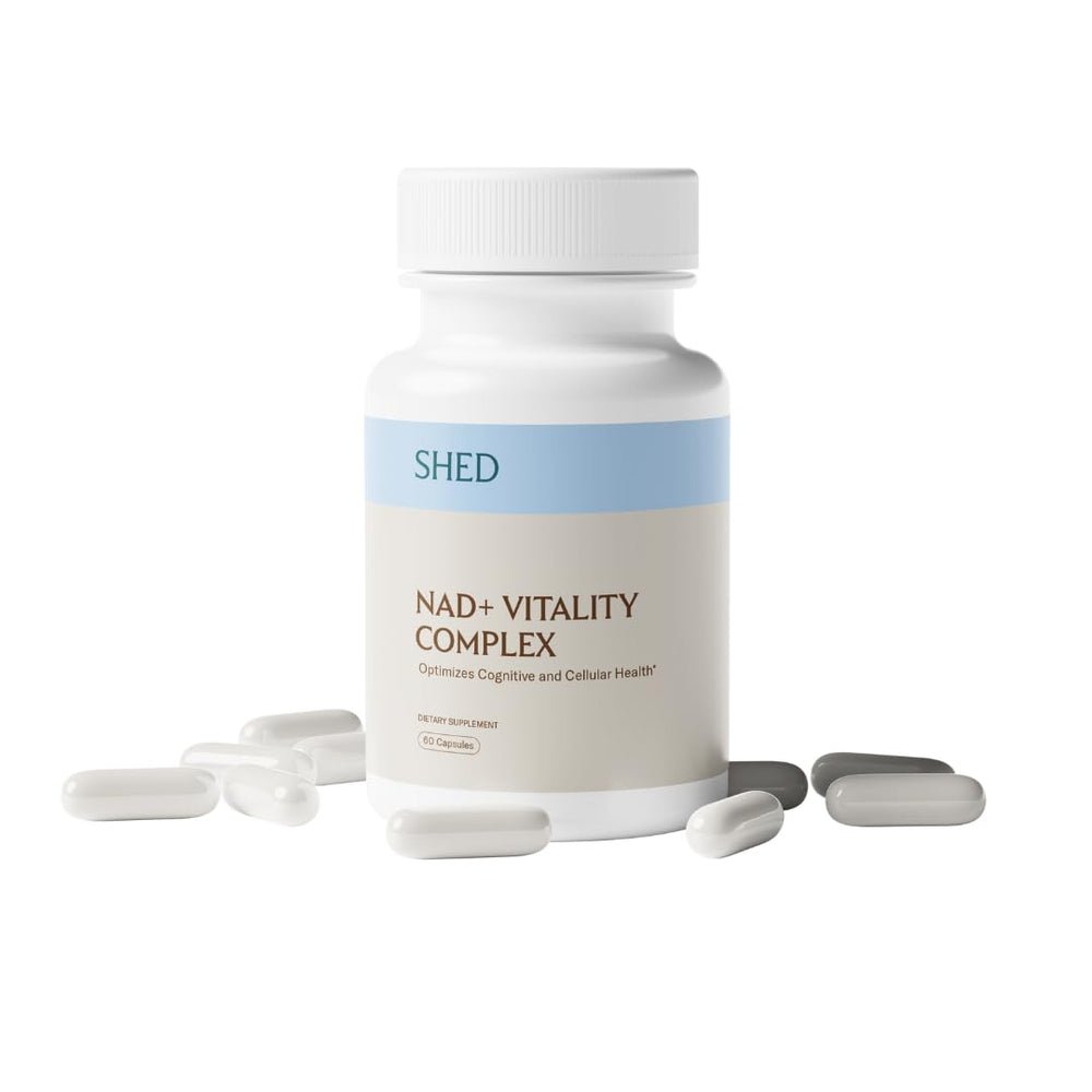 SHED NAD+ Vitality Complex bottle with 60 capsules