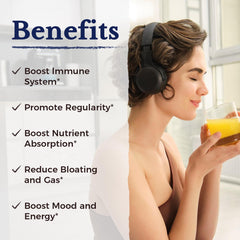 Shelf-stable probiotic bottle for daily use