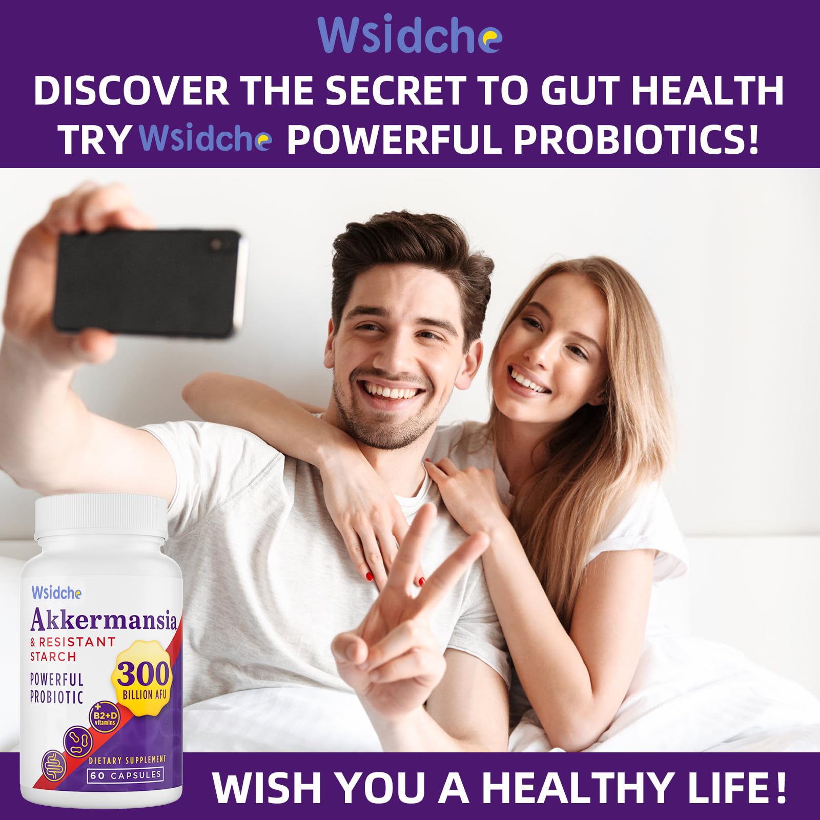 Shelf-stable probiotic bottle for easy storage