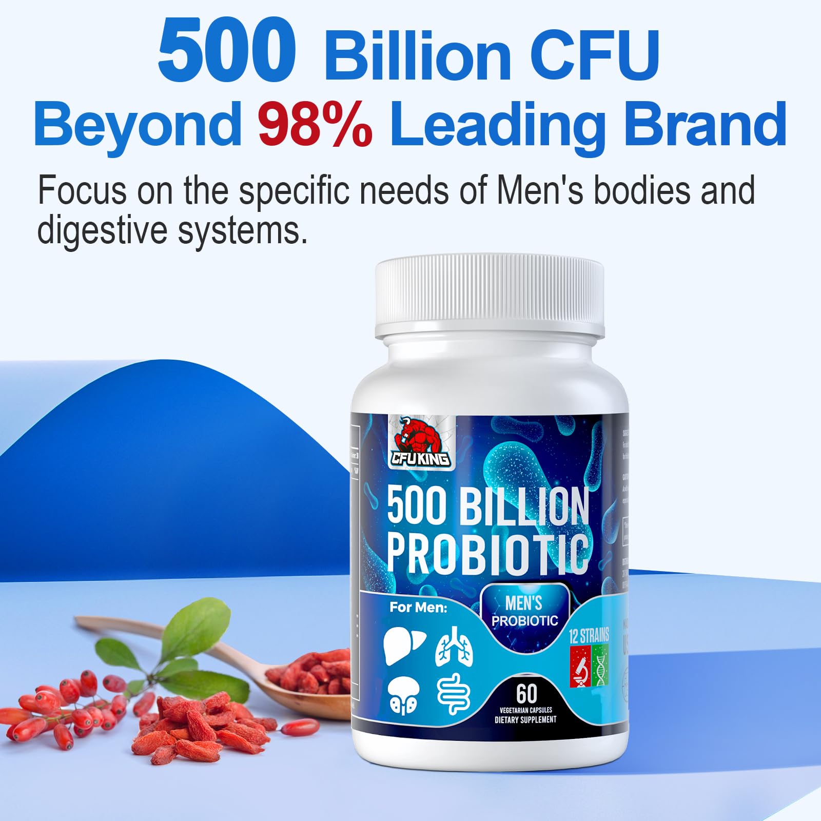 Shelf-stable probiotic capsules suitable for travel
