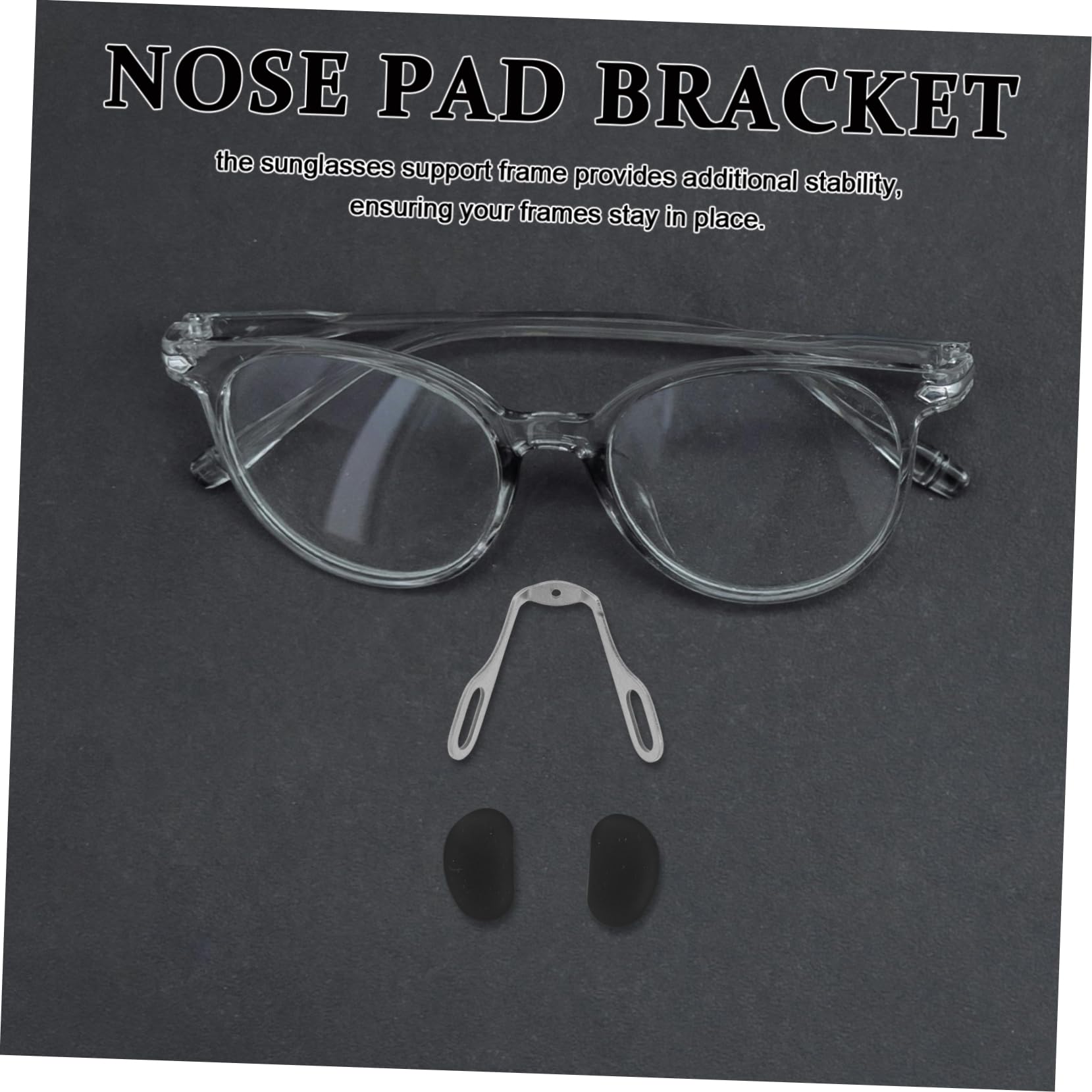 Nose pad bracket kit for eyeglasses