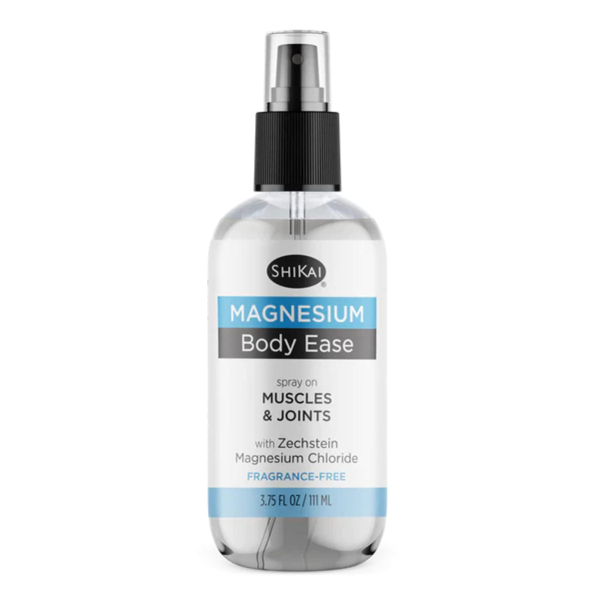 ShiKai Magnesium Body Ease Spray bottle with 3.75 fl oz label