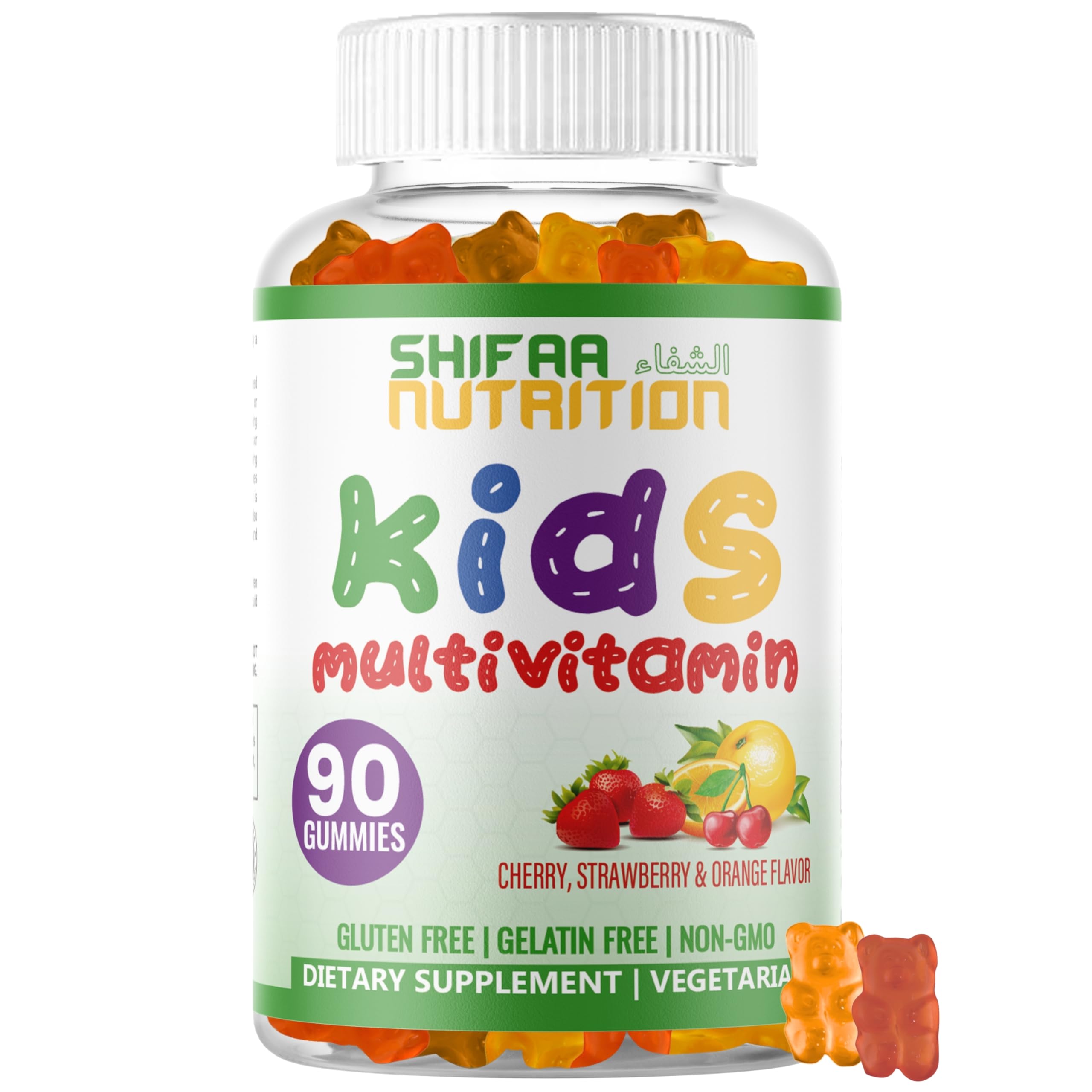 SHIFAA NUTRITION Halal Kids Multivitamin Gummies bottle and packaging