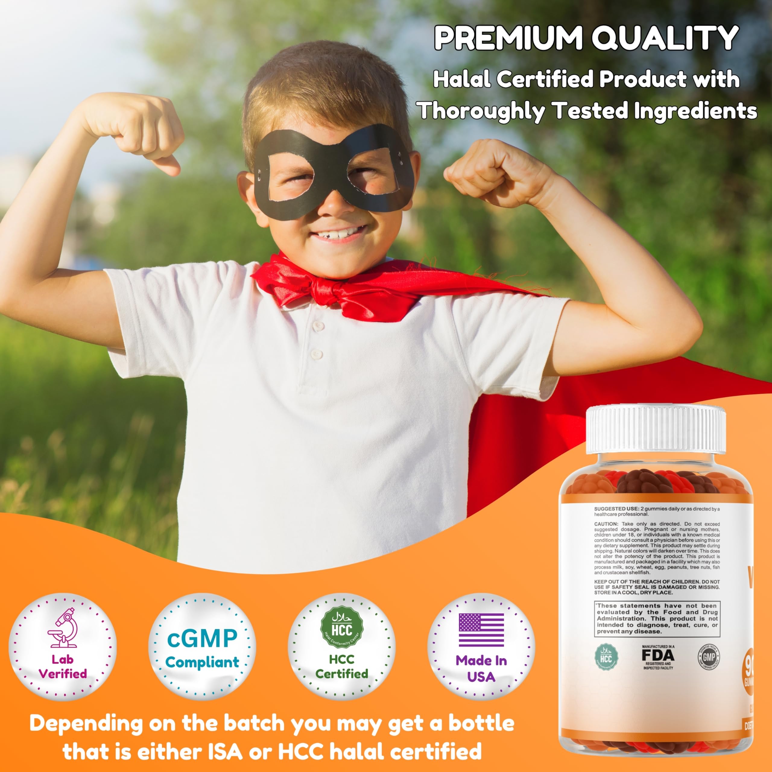 Made in the USA in an FDA-registered facility under GMP