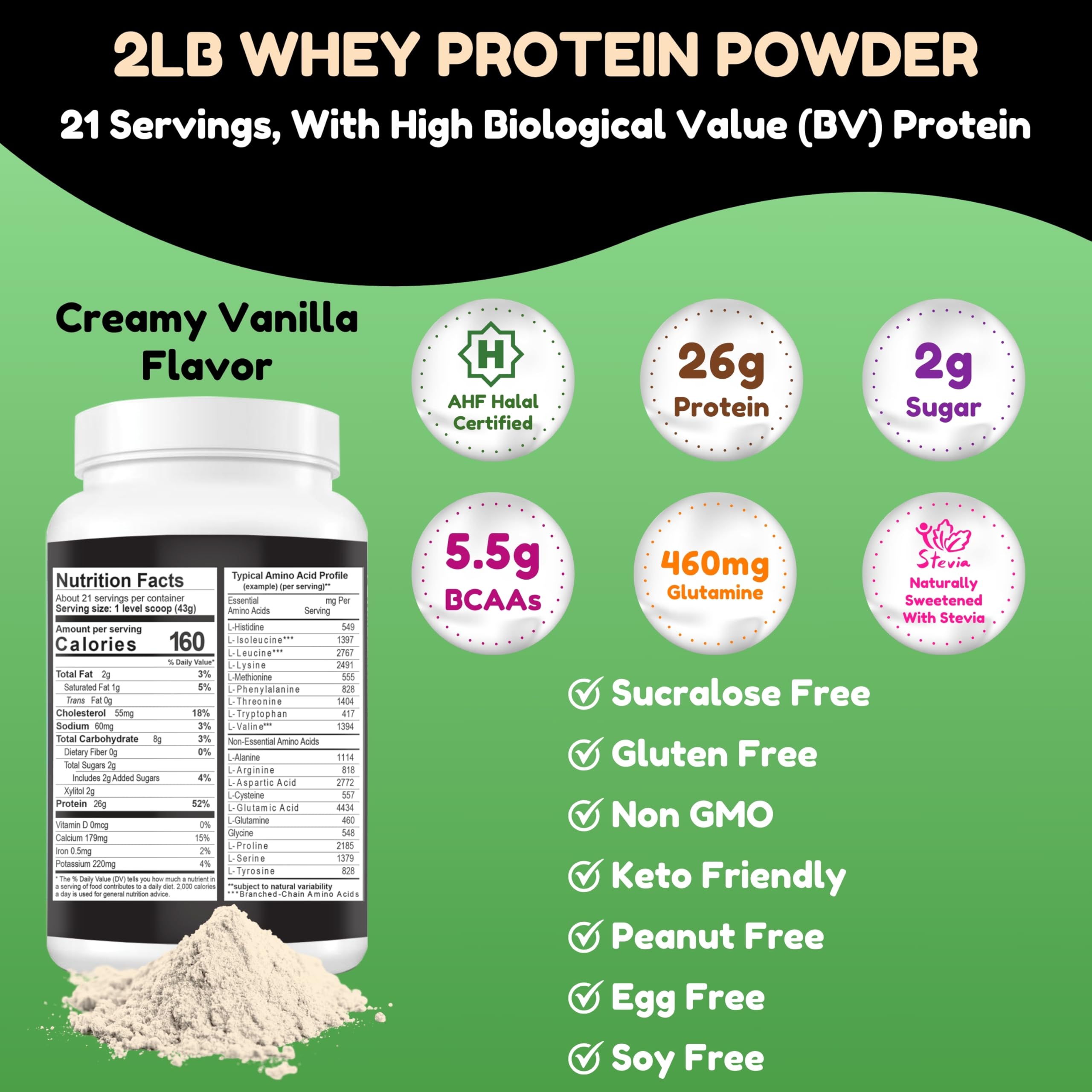 SHIFAA NUTRITION whey protein shake in glass for post-workout recovery