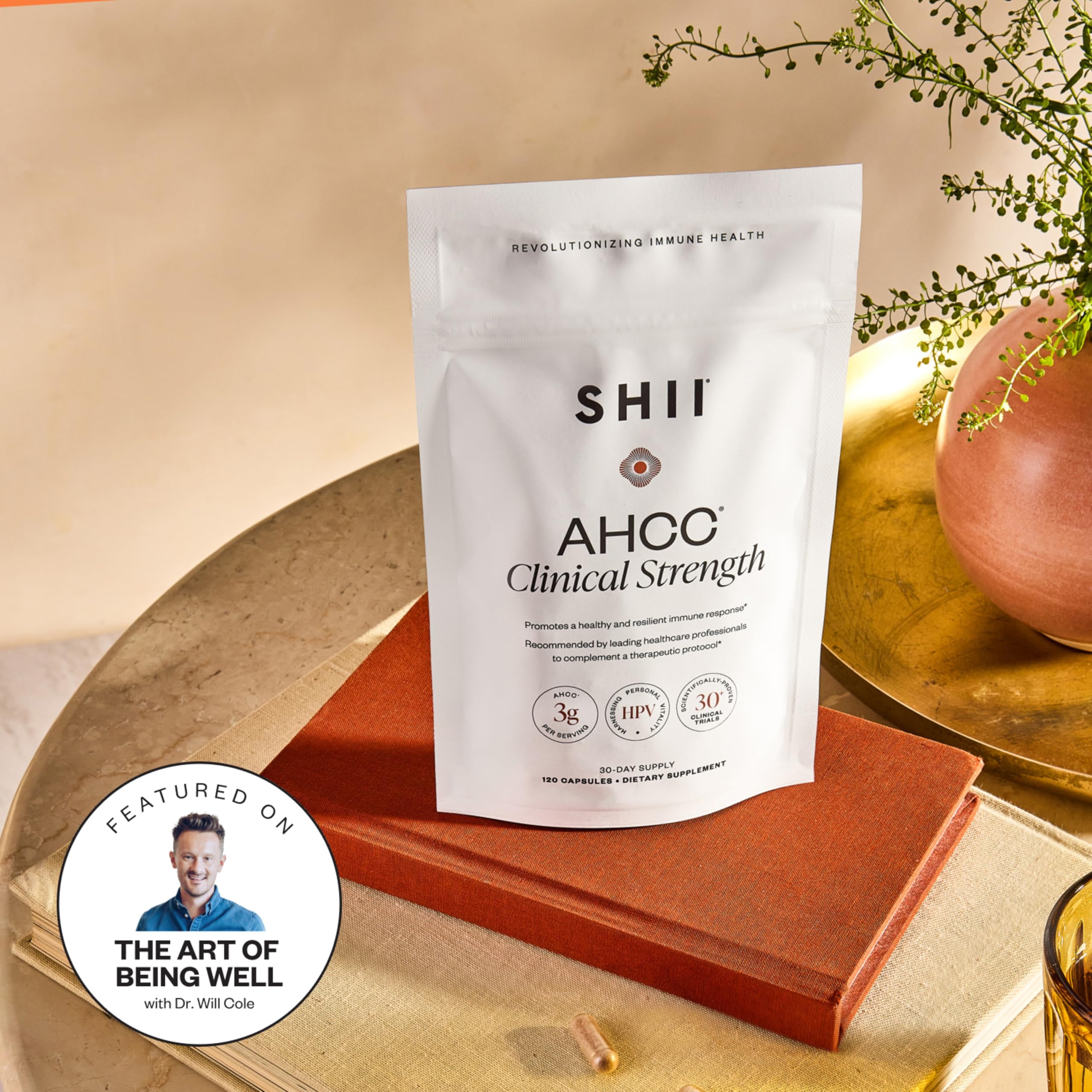 Shiitake mushroom-derived AHCC illustration