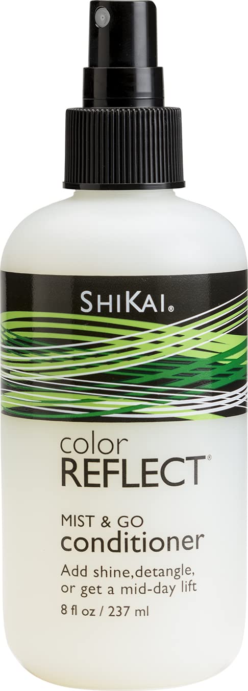 Shikai Color Reflect Mist & Go Conditioner Spray detangles and adds shine for color-treated hair.