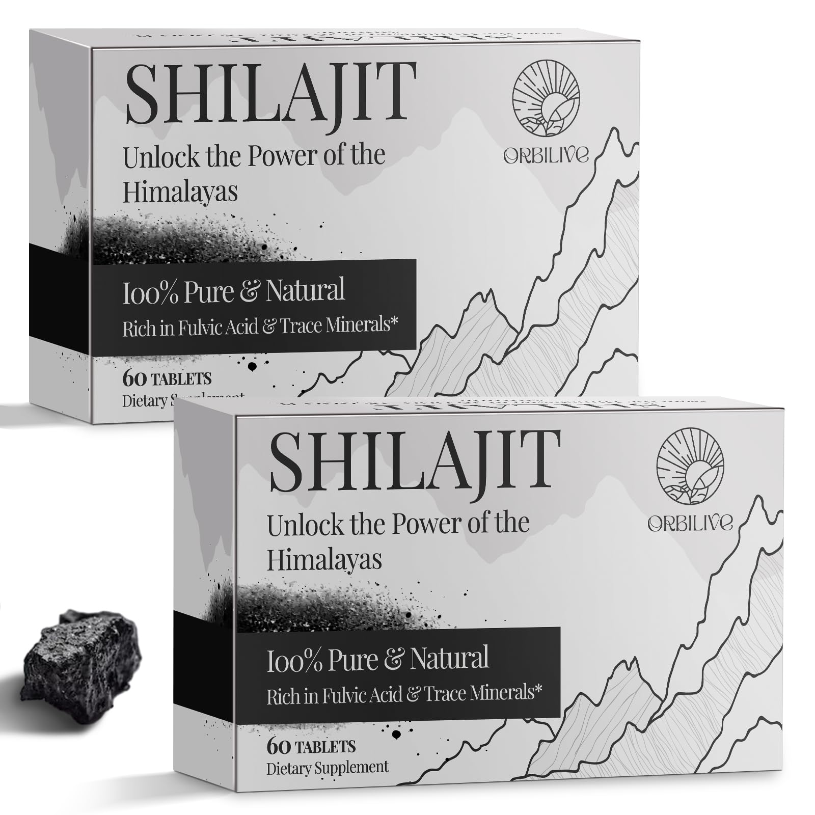 Shilajit 30,000 mg tablets bottle 120 count
