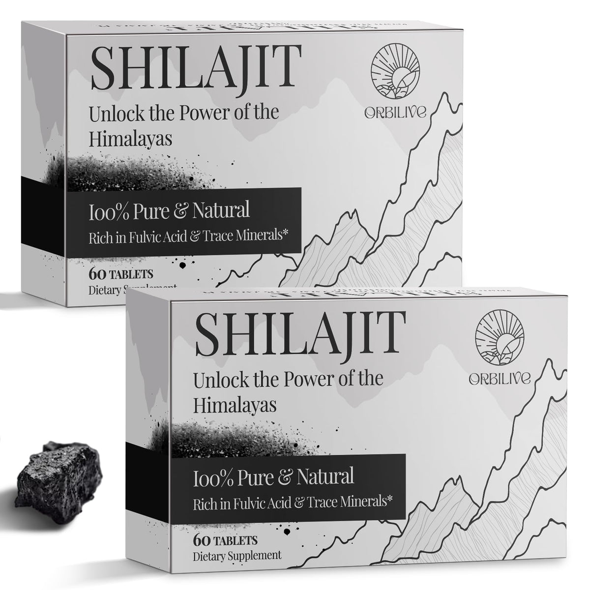 Shilajit 30,000 mg tablets bottle 120 count