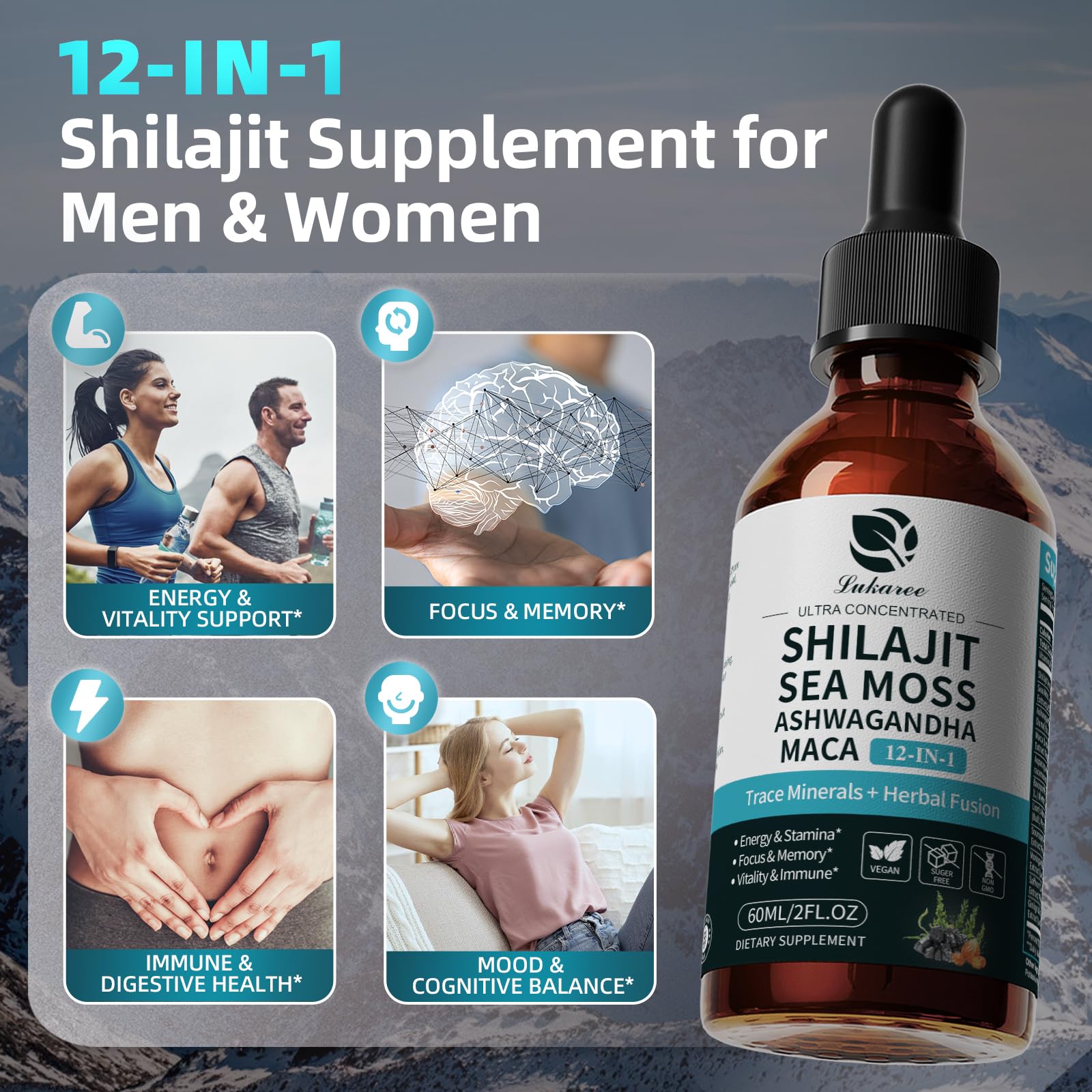 Ultra-potent Shilajit 30:1 concentration graphic