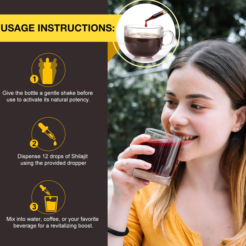 Shilajit for men and women in a 2oz bottle