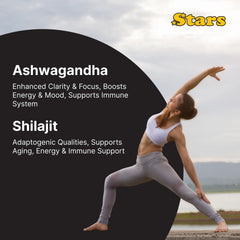 Pure shilajit resin and ashwagandha ingredients