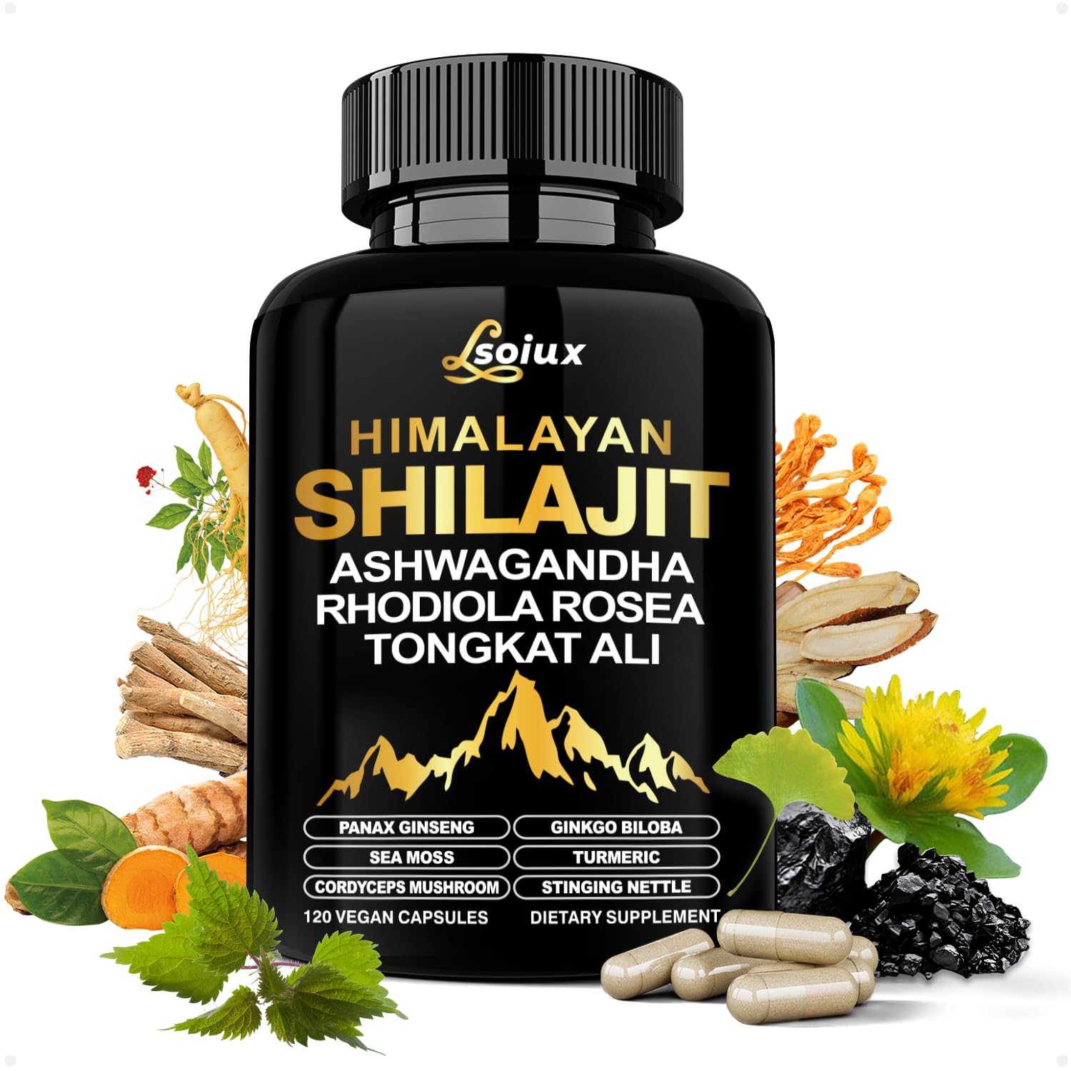 Box of Shilajit capsules for men and women