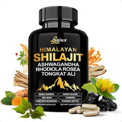 Box of Shilajit capsules for men and women