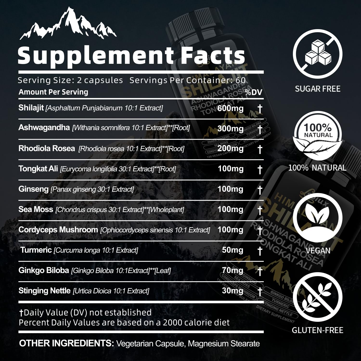 Stress relief with ashwagandha and Shilajit
