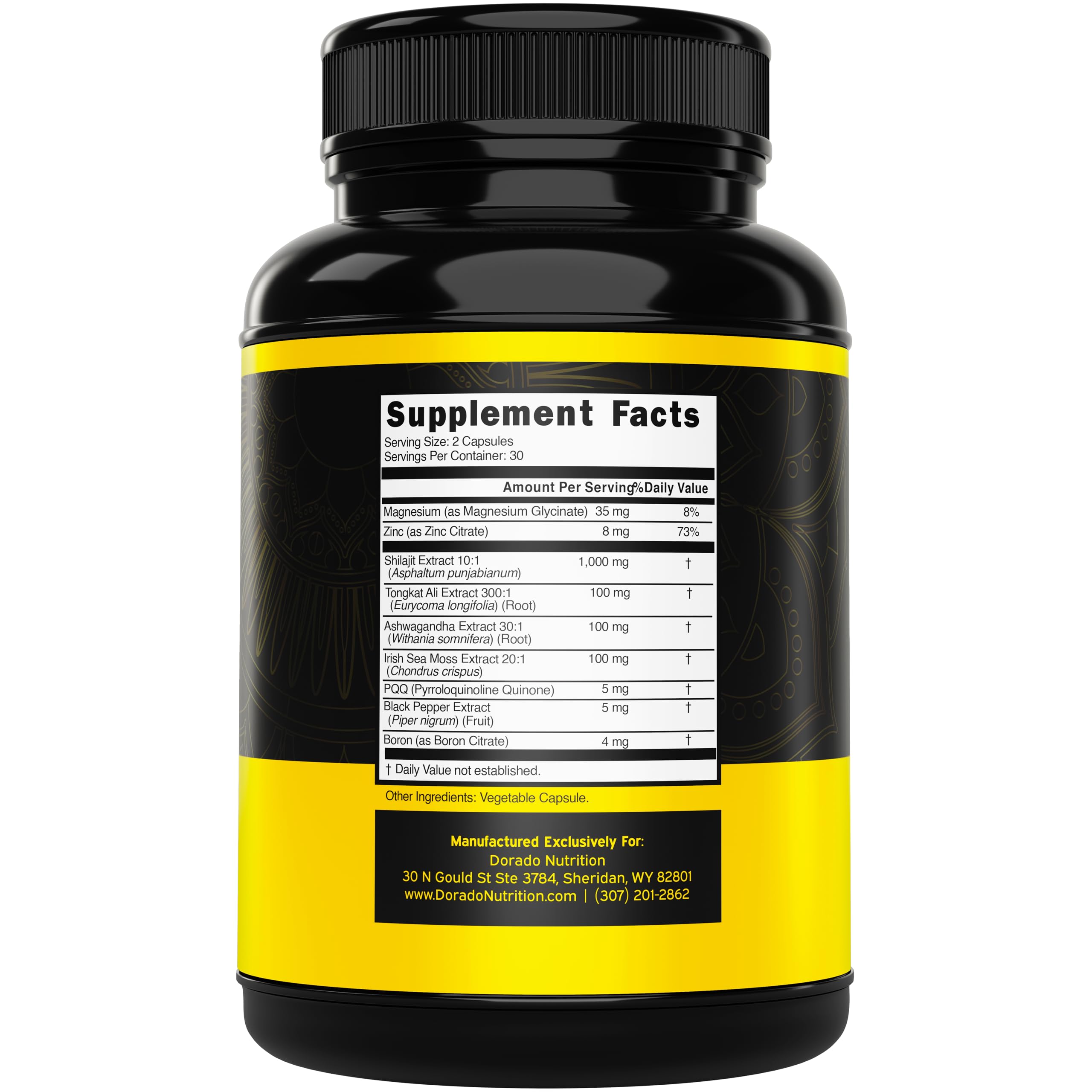 Shilajit Complex capsules close-up