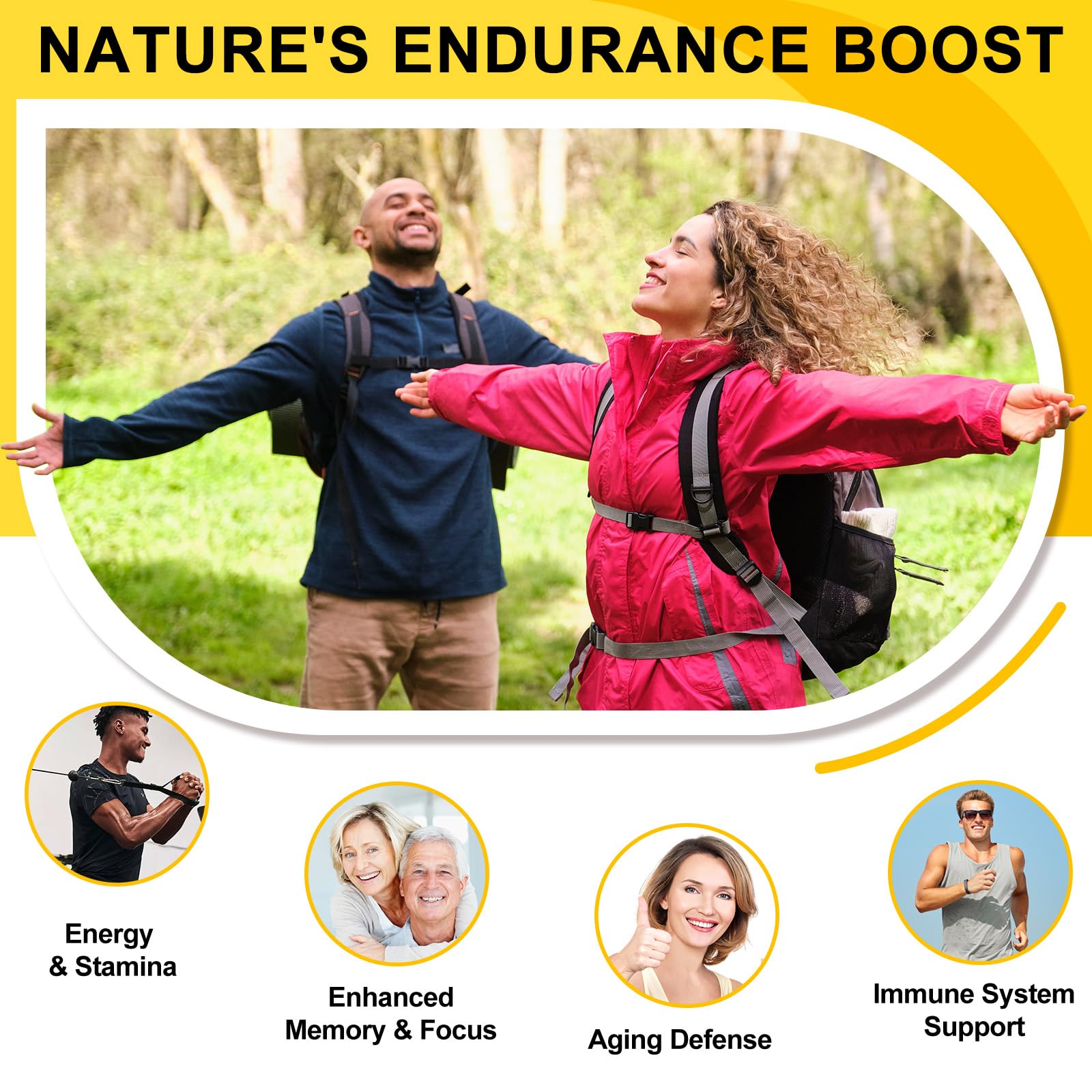 Active lifestyle image showing energy and vitality with Shilajit