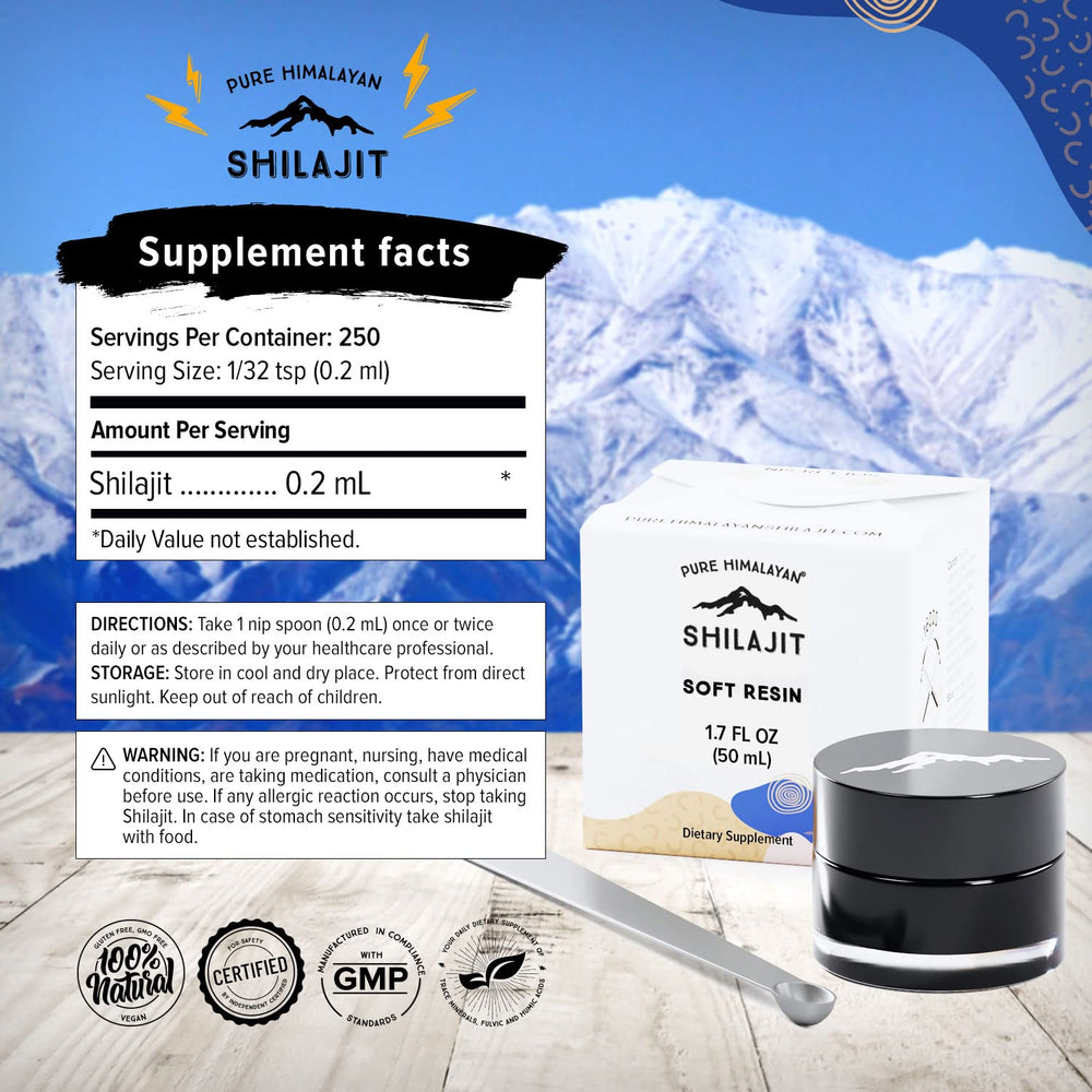 Shilajit with fulvic acid and 85+ minerals
