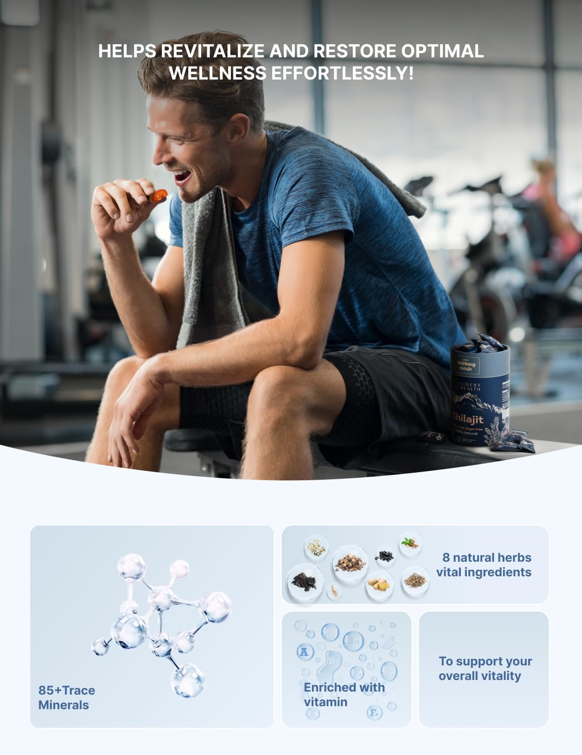 Close-up of gold-grade Shilajit resin crystals